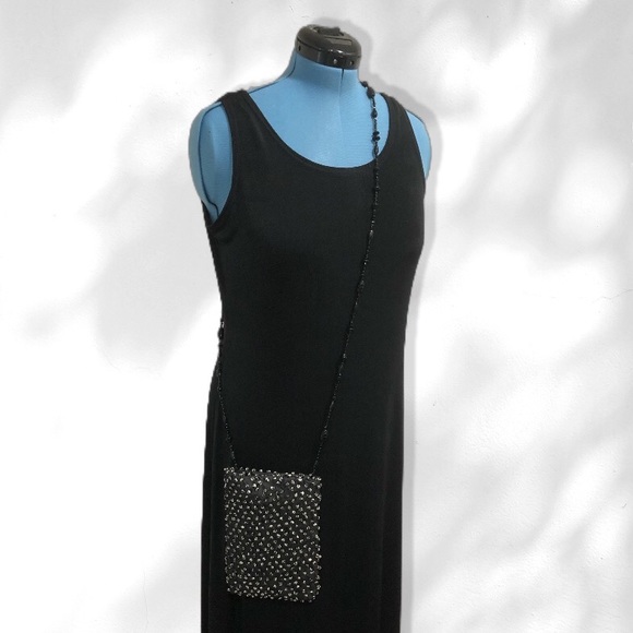 NEW handmade crossbody purse with beaded strap! OOAK amazing French Knot fabric! - Picture 5 of 6